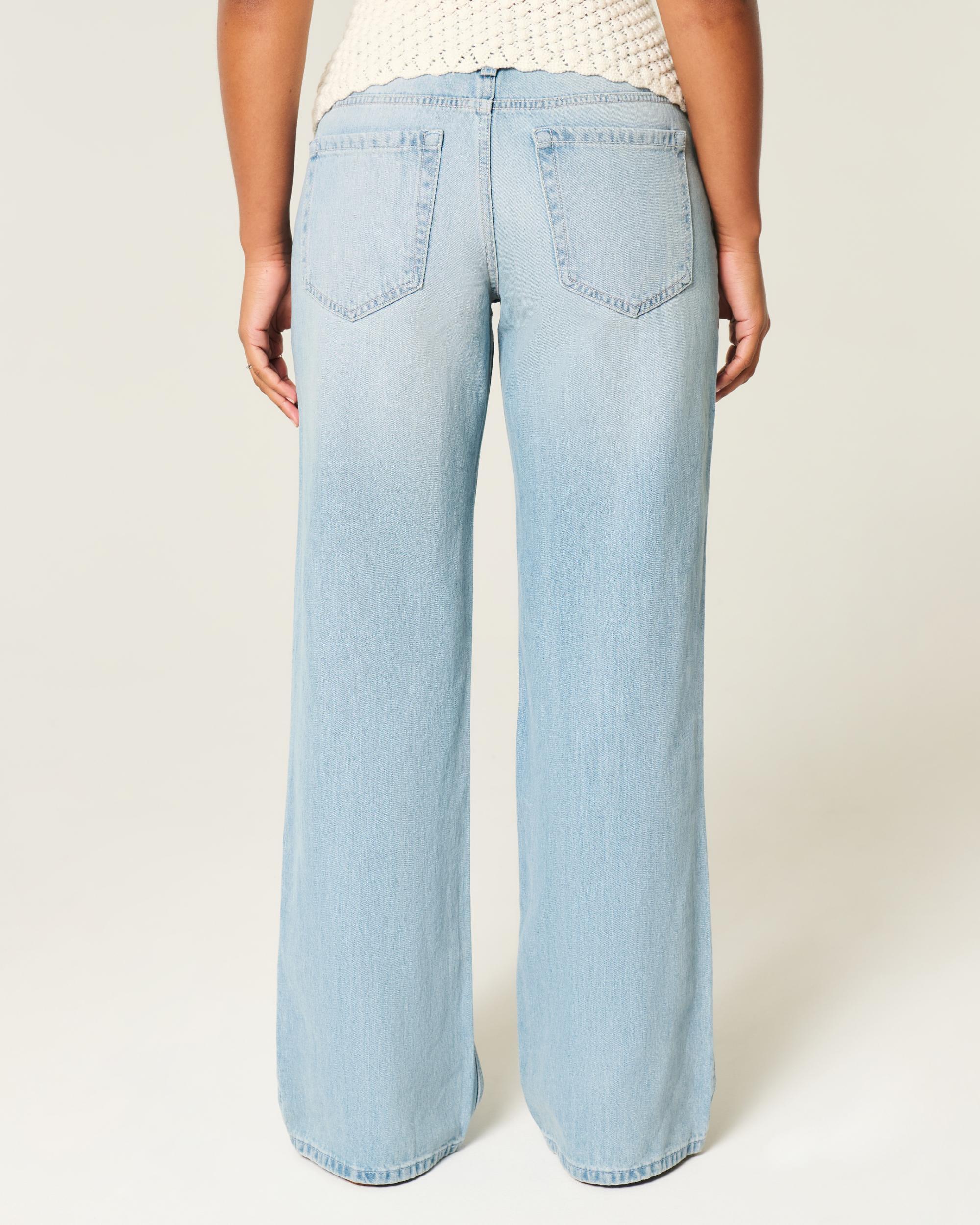 Curvy Low-Rise Distressed Baggy Jeans Product Image