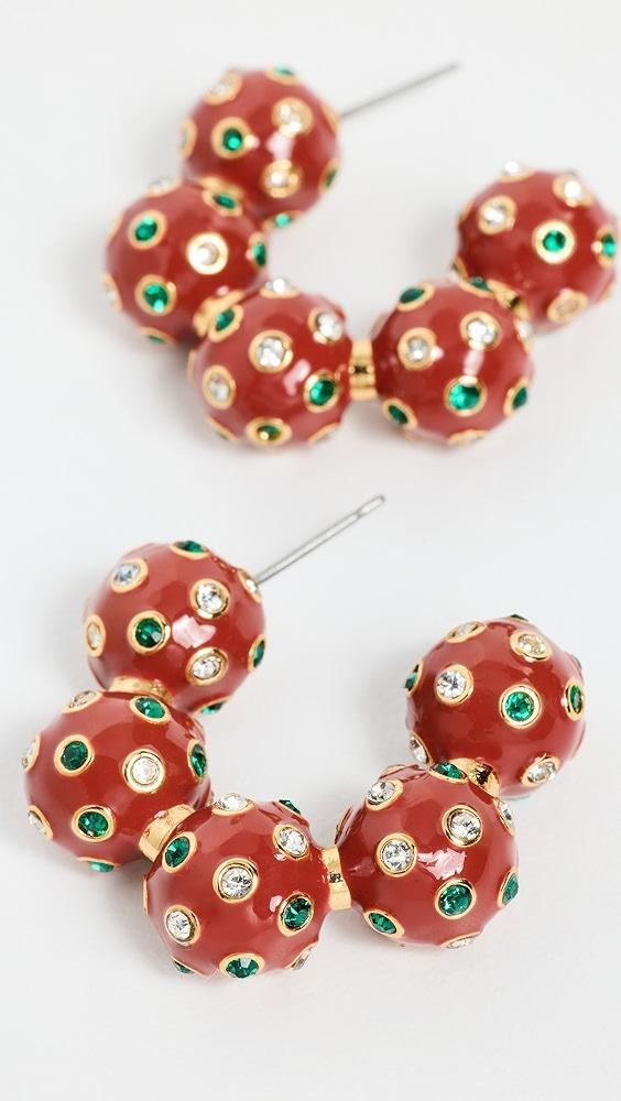 Lele Sadoughi Beaded Hoop Earrings | Shopbop Product Image