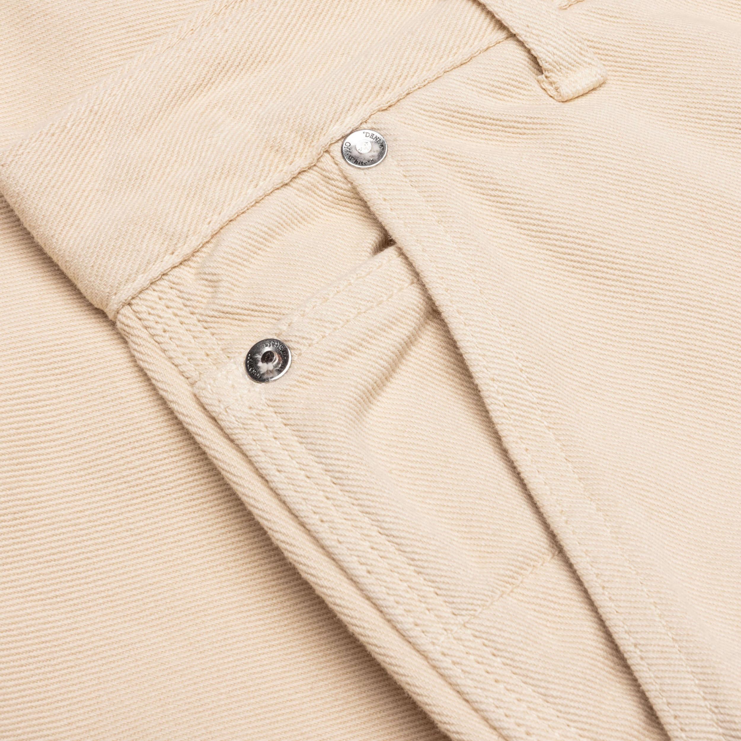 Vars Hammer Denim Flare Carpe - White/Green Male Product Image