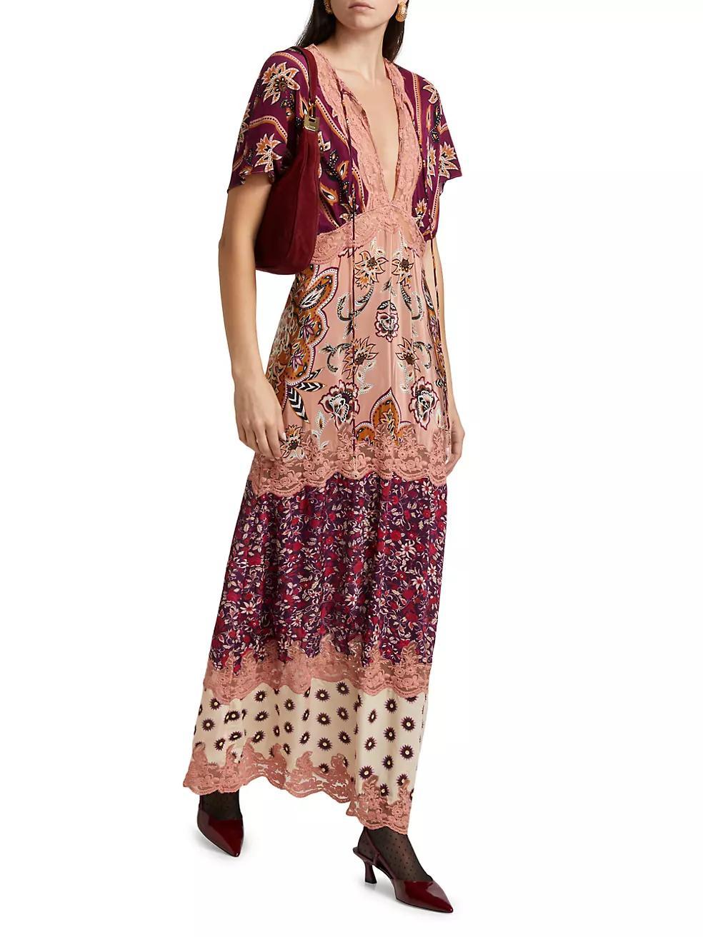 Glam Tapestry Maxi Dress Product Image