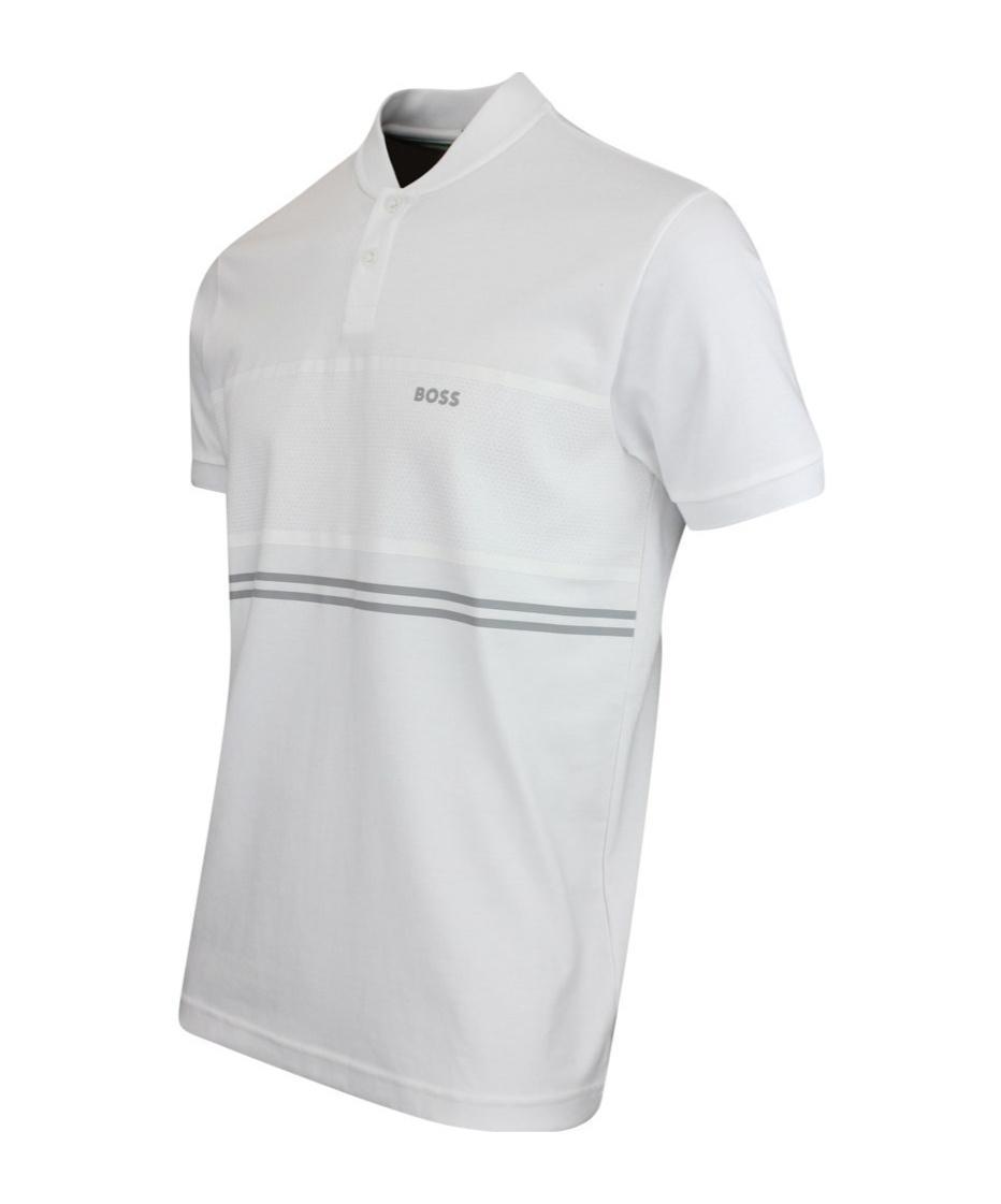 HUGO BOSS Short-sleeved Polo Shirt In White Product Image