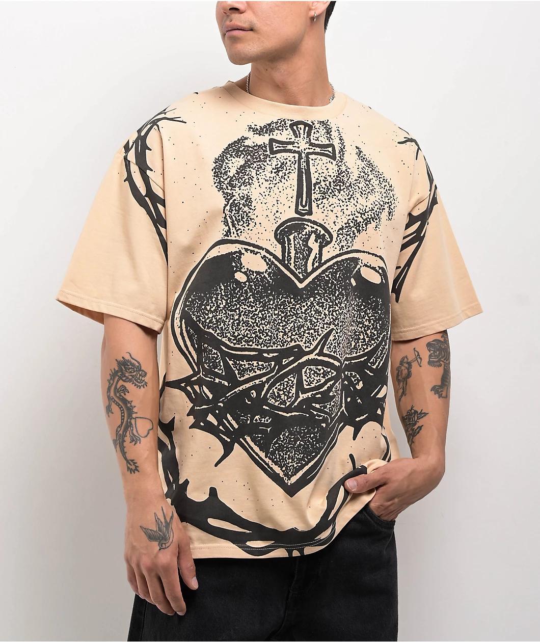 DGK Grace Tan T-Shirt Product Image