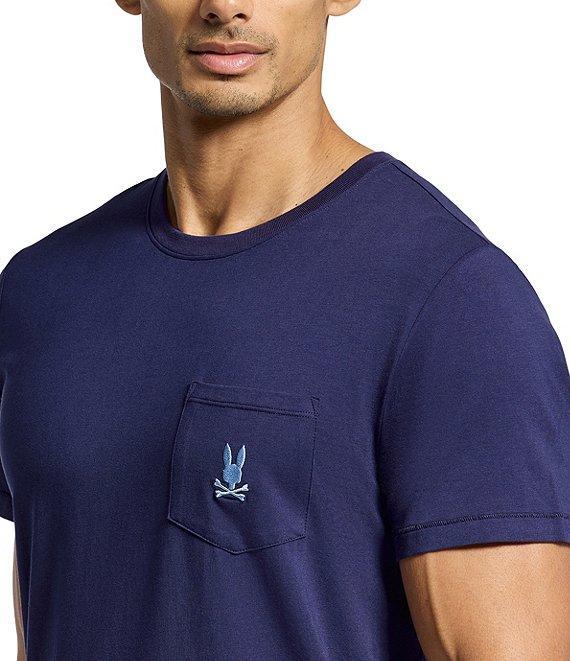 Psycho Bunny Short Sleeve Jersey Pocket Embroidered Bunny Lounge T-Shirt Product Image