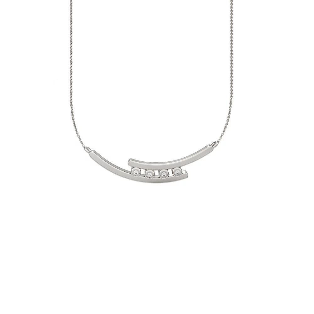 10k White Gold Diamond Accent Necklace, Women's, Size: 18", 10k Gold Product Image