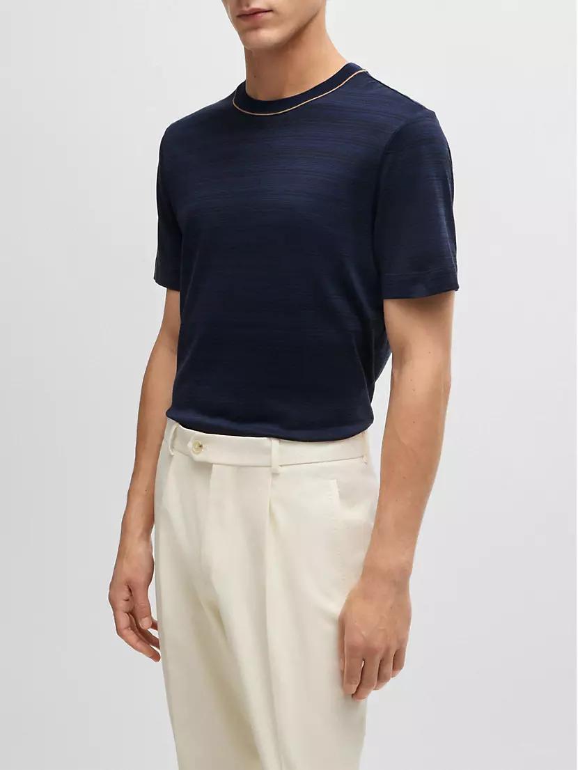 Silk-Cotton T-Shirt in a Regular Fit Product Image