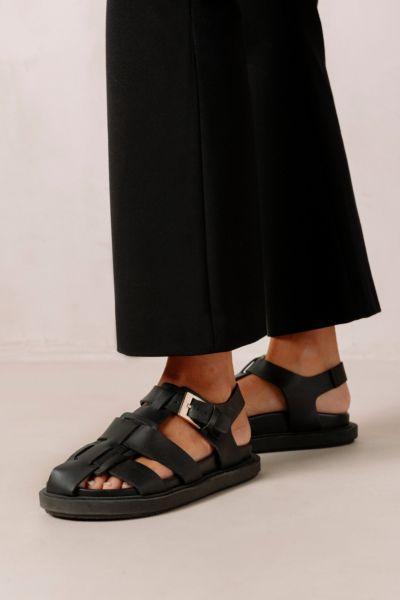 Alohas Womens Backbone Leather Sandals Product Image