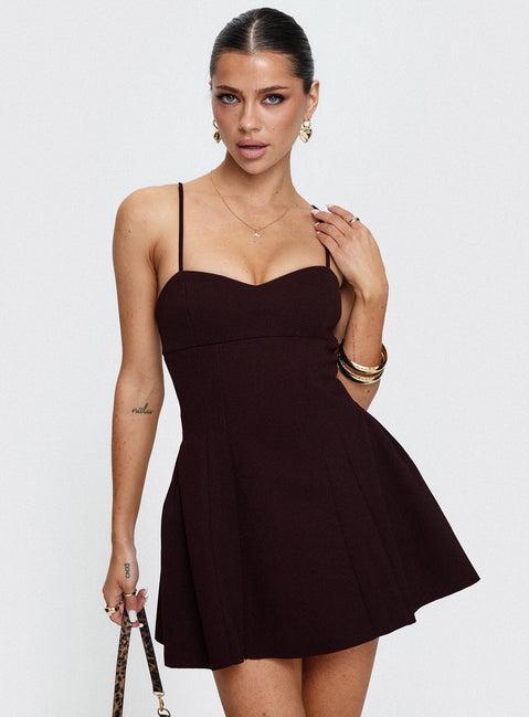 Abdul Mini Dress Wine Product Image