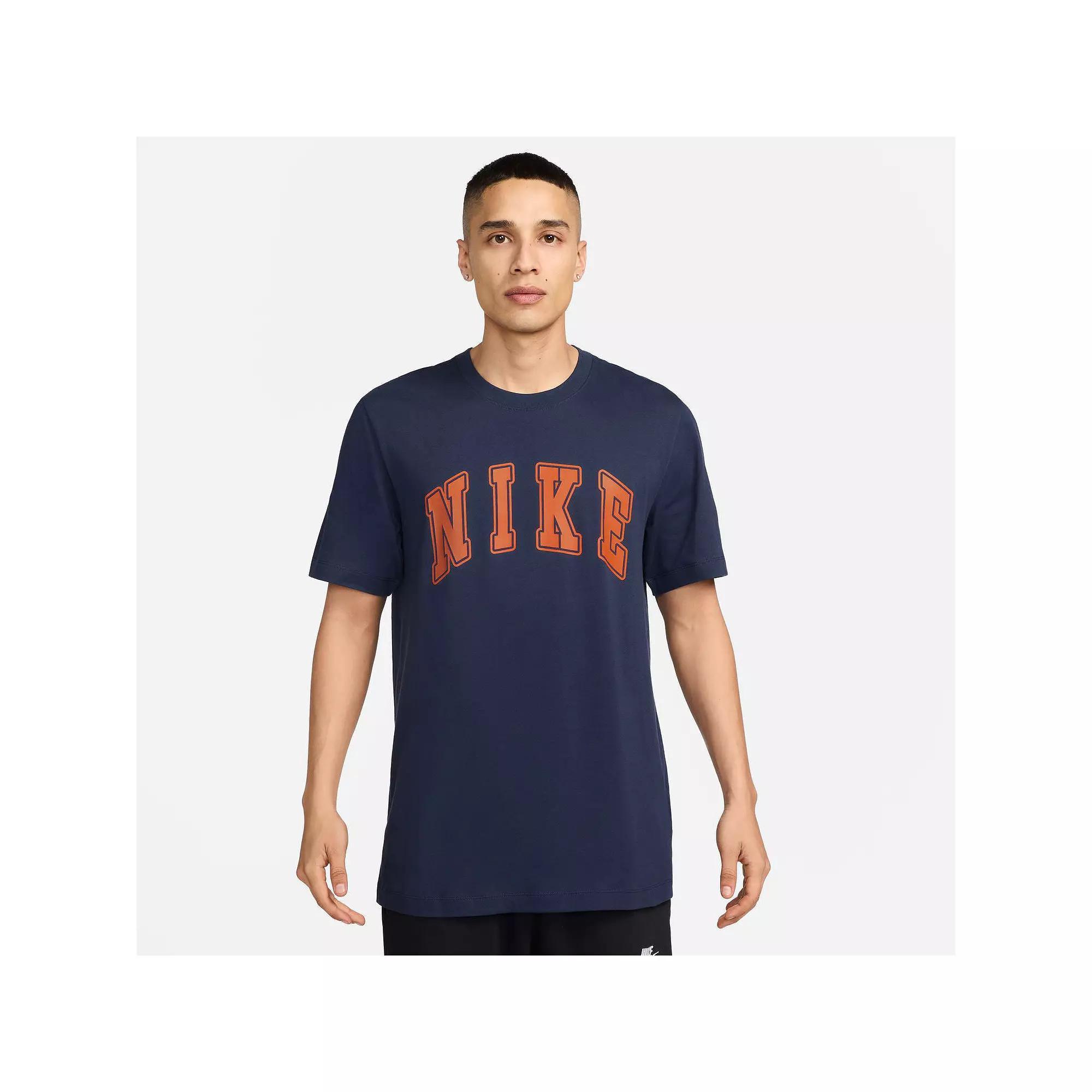 Men's Nike Collegiate Logo Graphic Tee, Size: Large, Black Navy Product Image