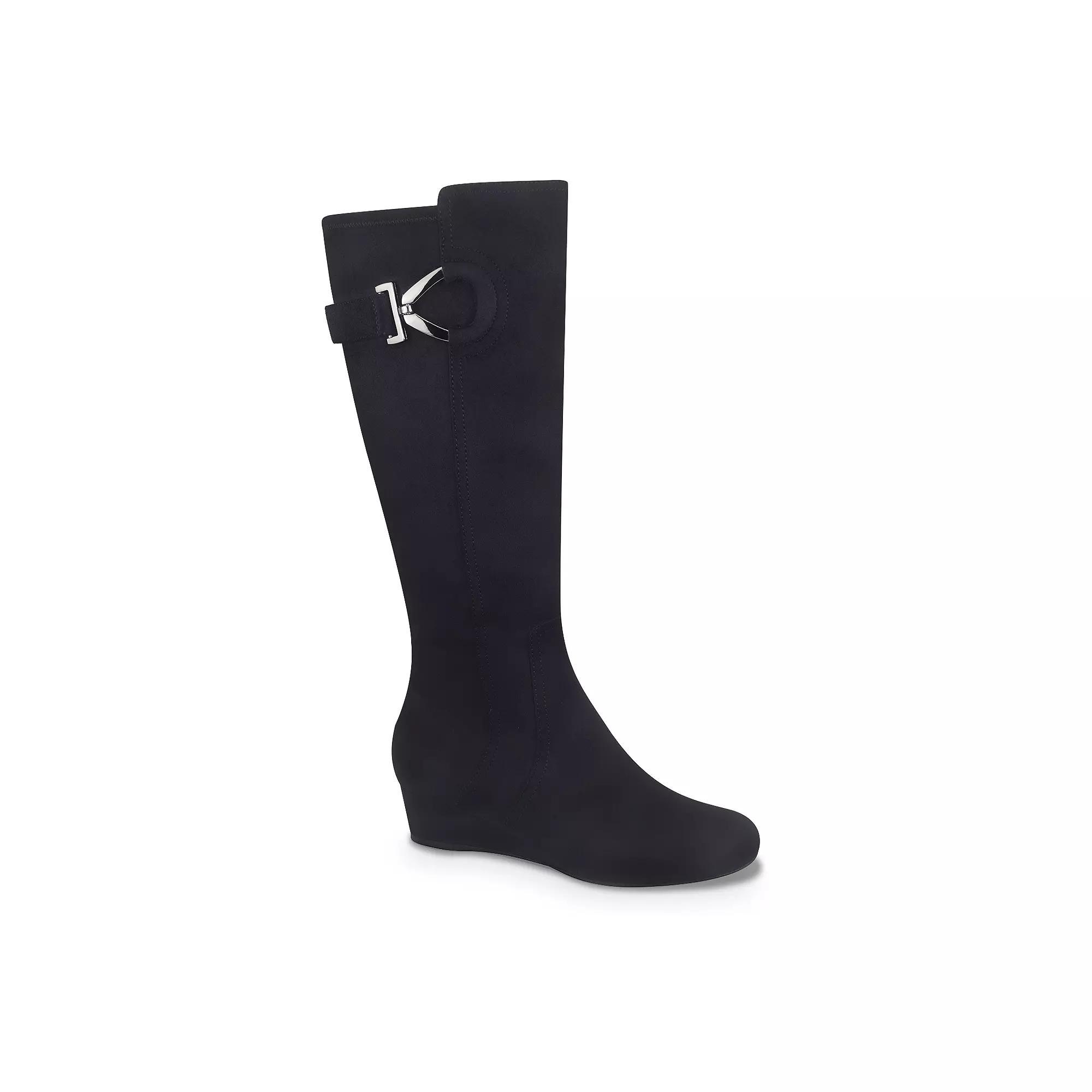 Impo Georgia Memory Foam Womens Stretch Wedge Boots Product Image