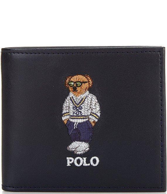 Polo Ralph Lauren Embroidered Leather Billfold Wallet Product Image