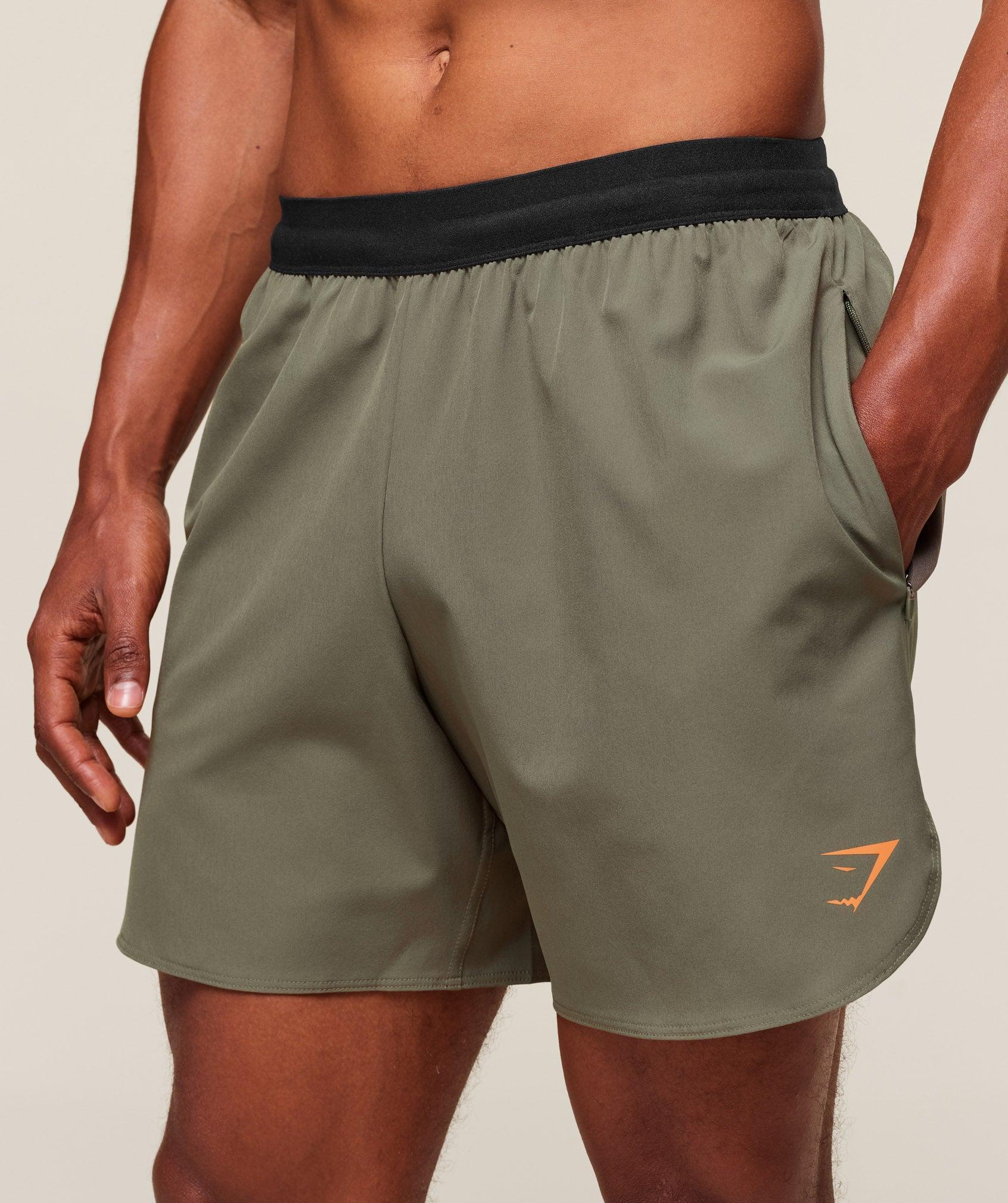 Gymshark Fit Repeat 6" Shorts - Base Green Male Product Image