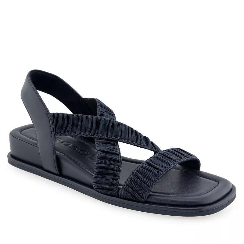 Aerosoles Bora Women's Elastic Slingback Sandals, Size: 8.5 Medium, Blue Product Image