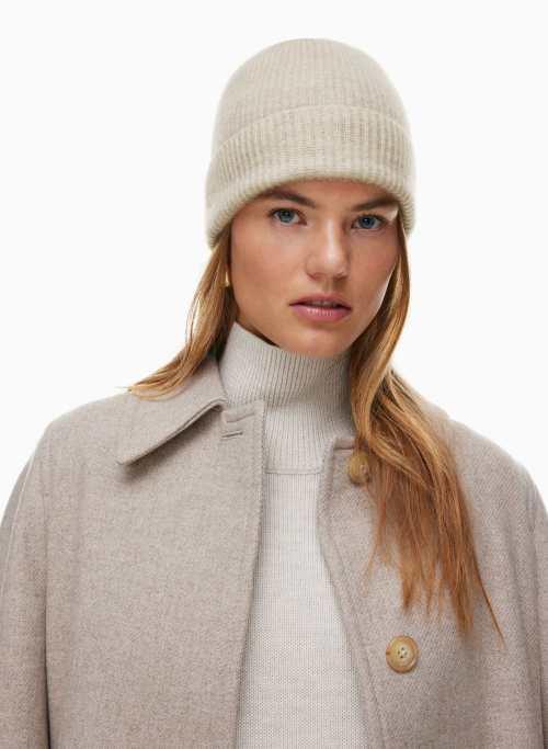 cashmere rib beanie Product Image