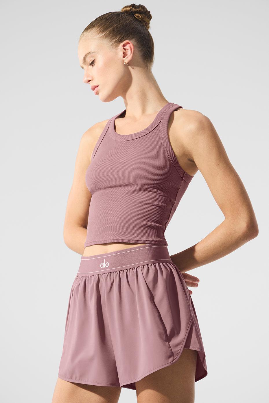 Goddess Ribbed Go-To Tank - Smoky Quartz Product Image