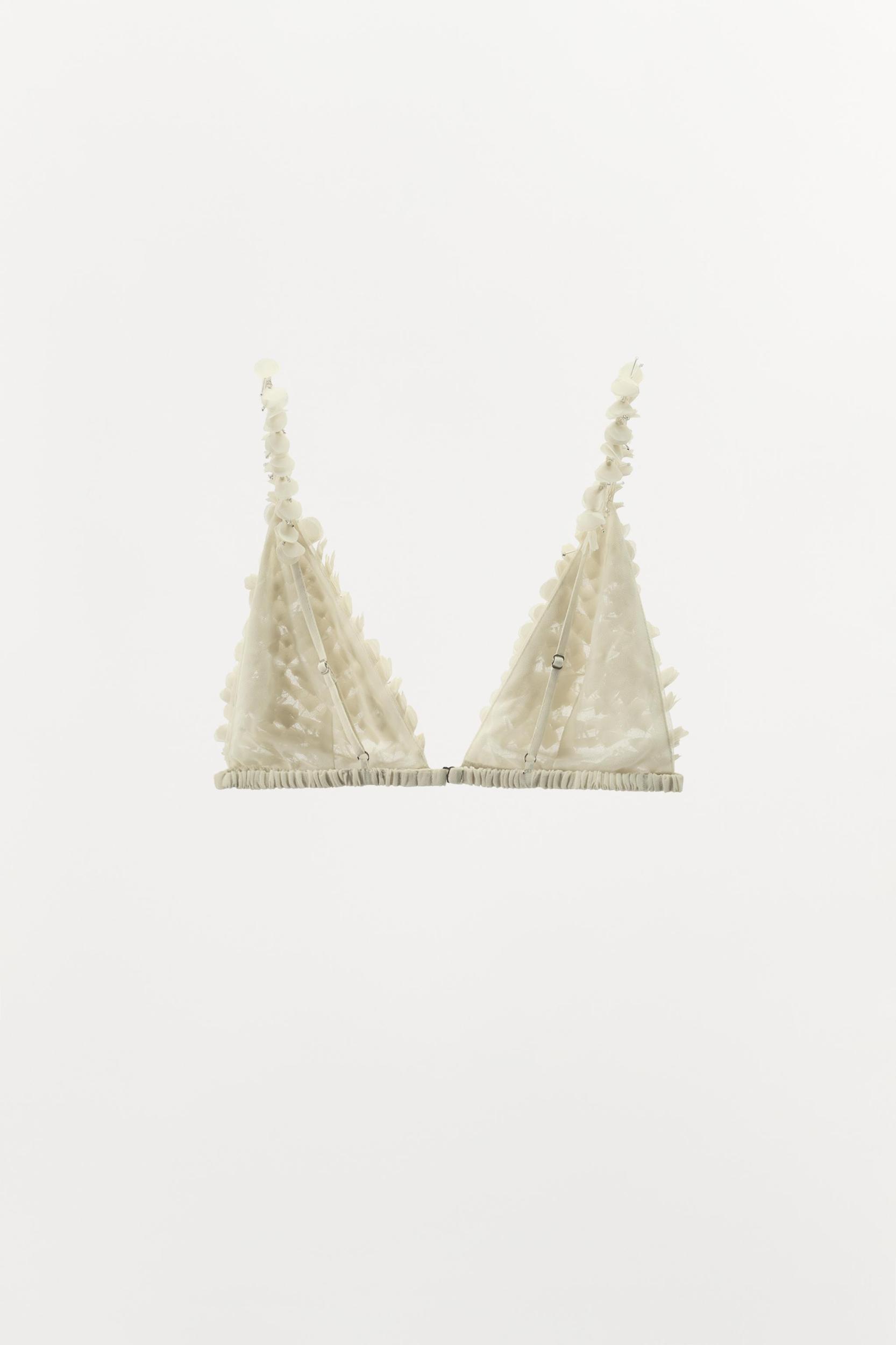 LIMITED EDITION BEADED RAISED FLORAL BRA Product Image