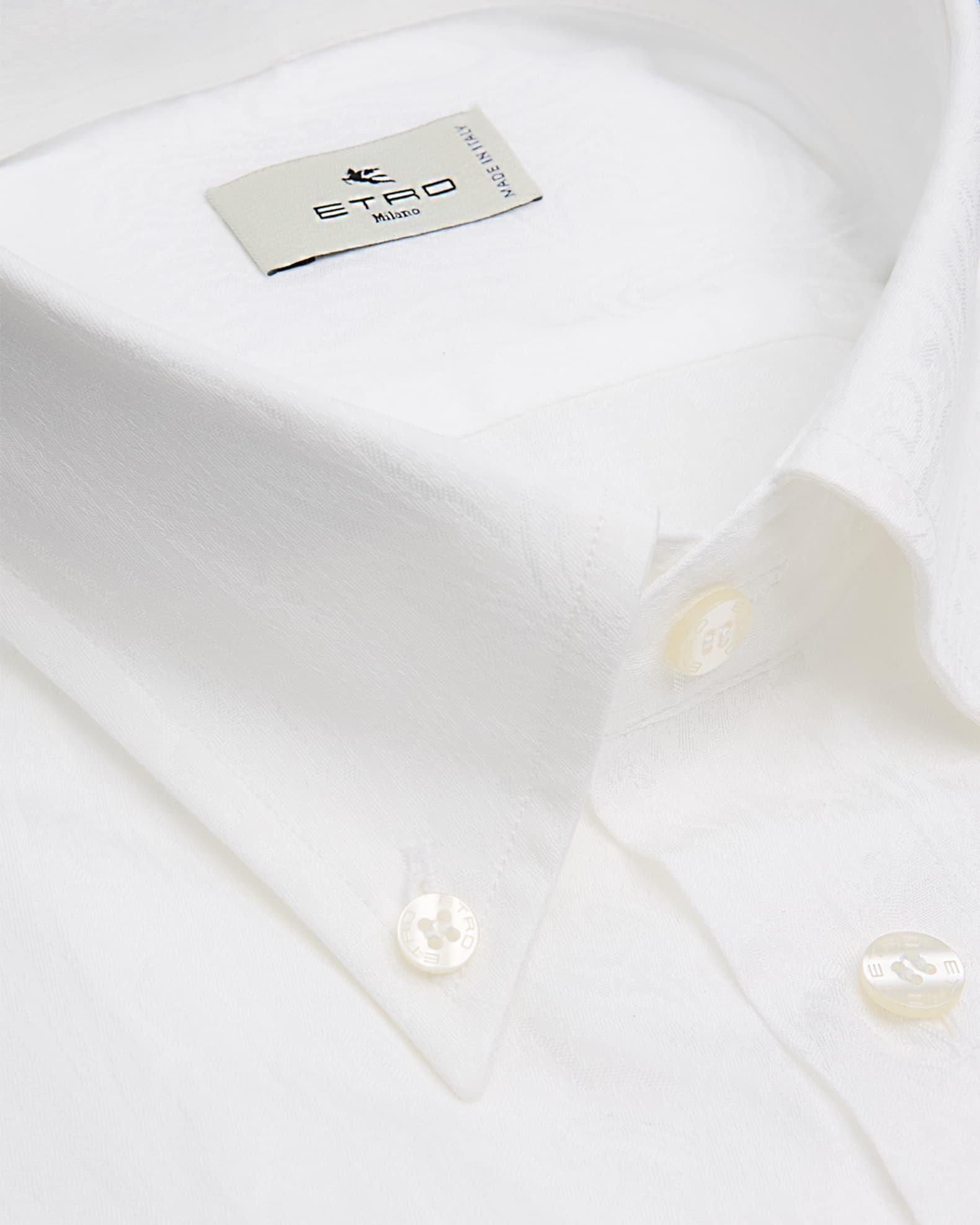 Men's Cotton Logo Jacquard Dress Shirt Product Image