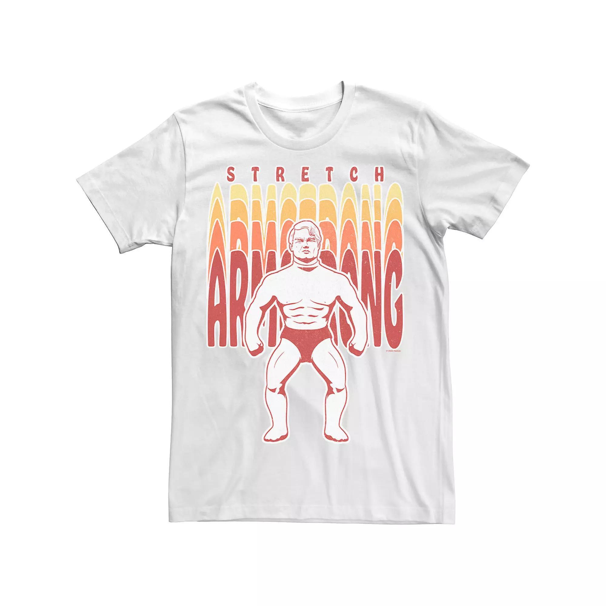 Men's Stretch Armstrong Retro Logo Stack Portrait Tee, Size: XL, White Product Image