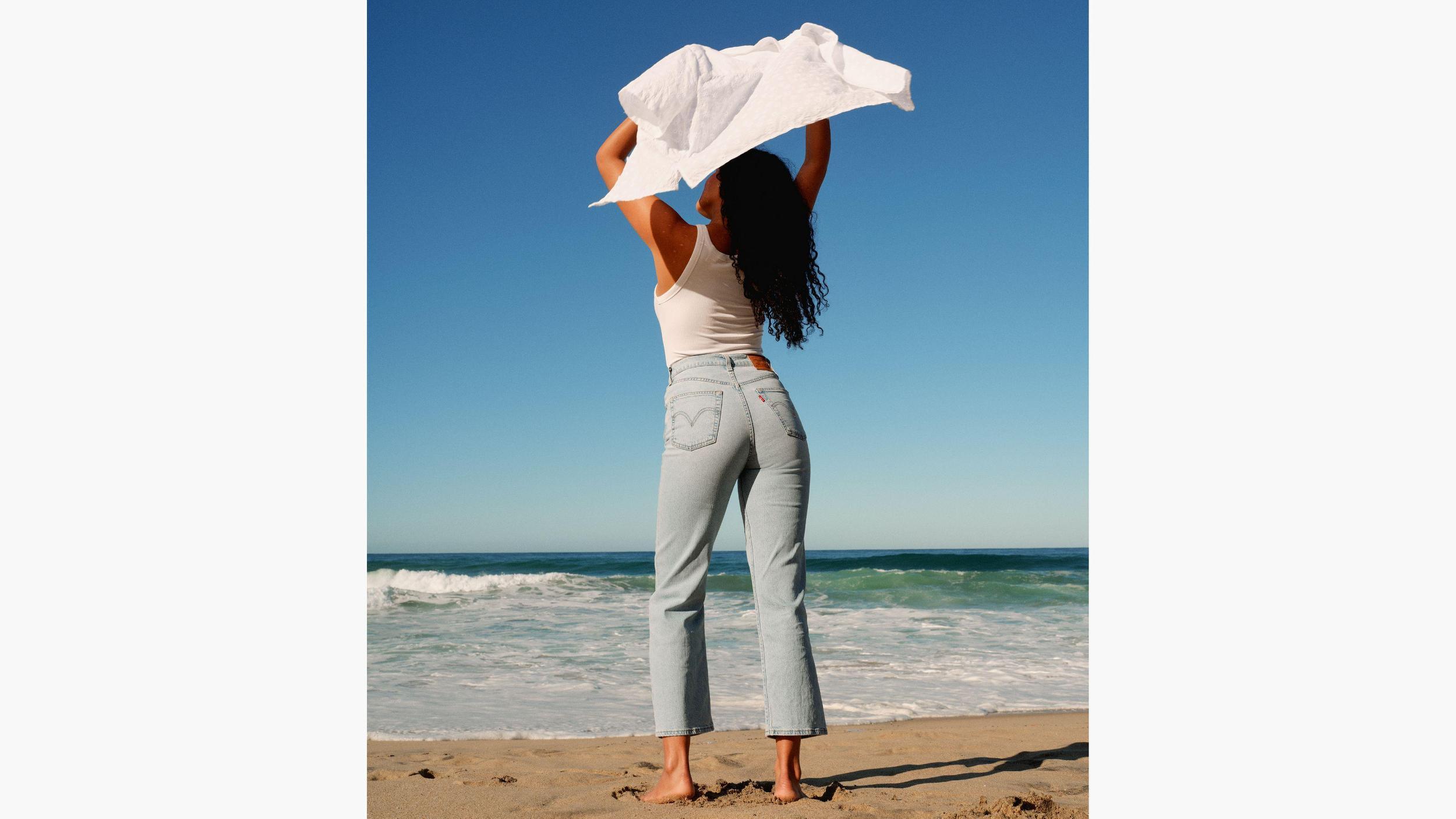 Ribcage Straight Ankle Performance Cool Women's Jeans Product Image