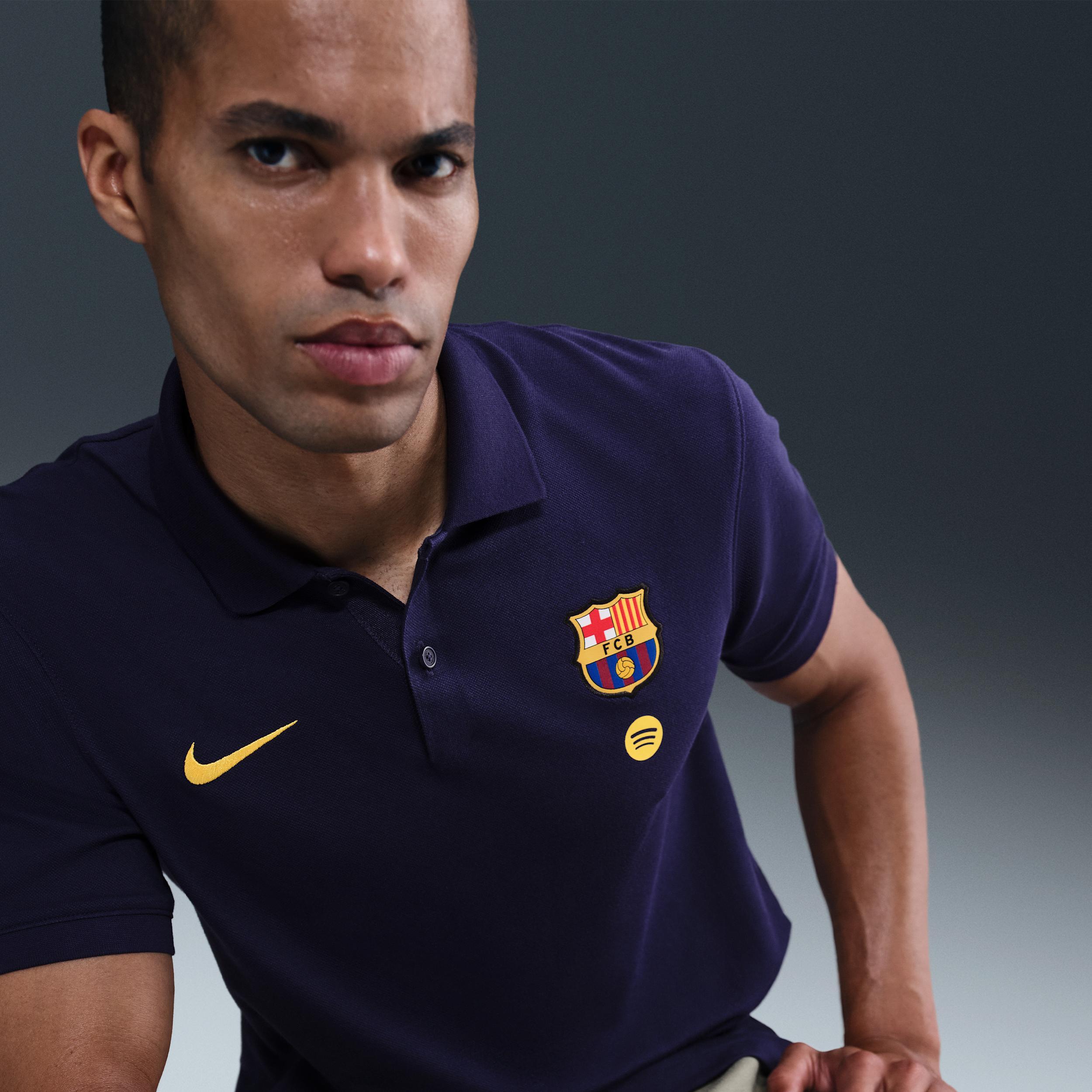FC Barcelona The Nike Polo Men's Nike Dri-FIT Soccer Polo Product Image