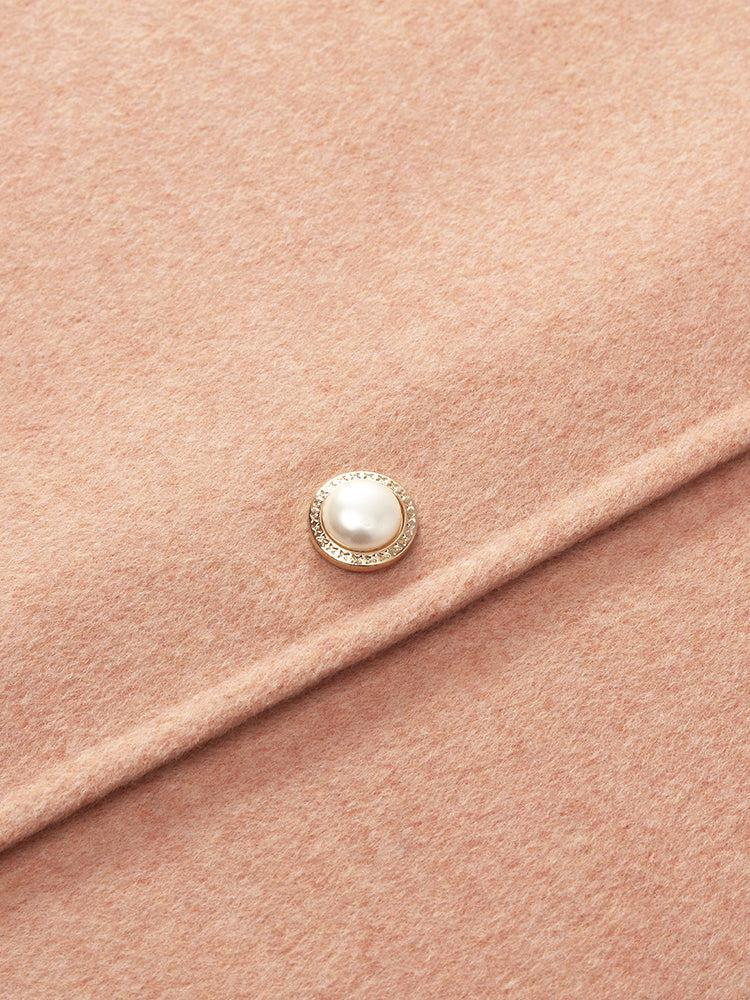 Pure Double-Faced Wool Round Neck Women Jacket Product Image