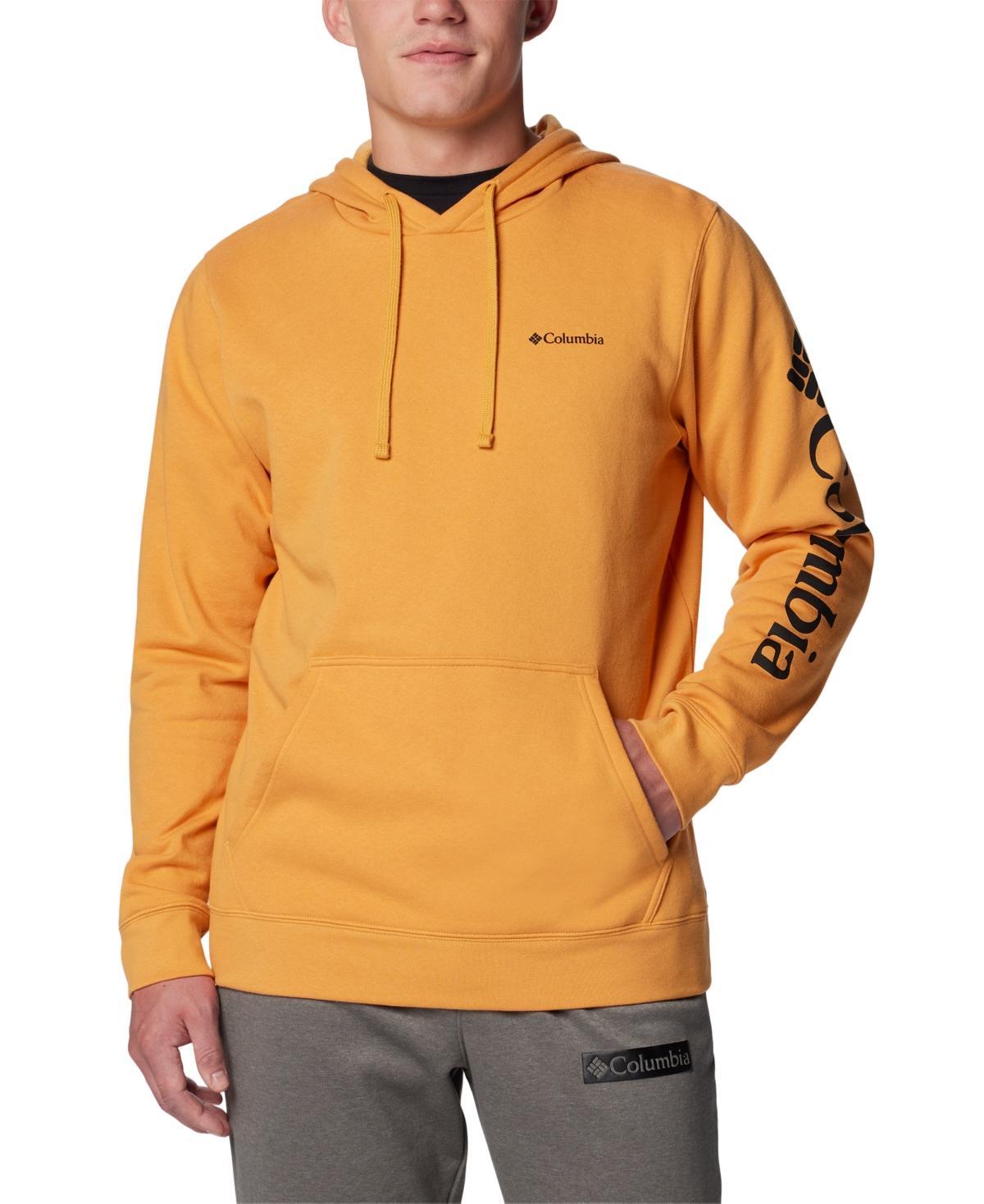 Mens Columbia Trek Fleece Hoodie Blue Product Image