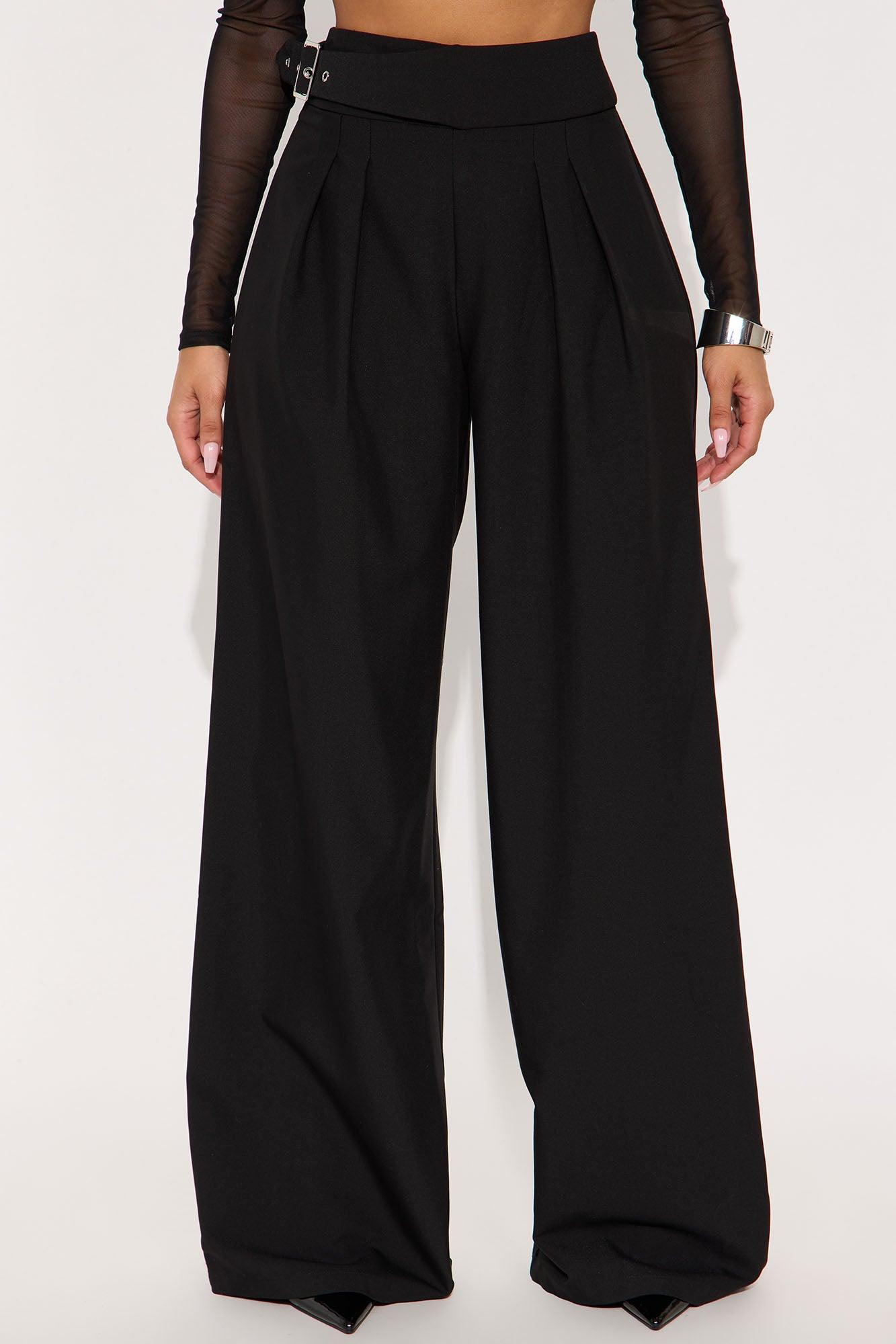 Different Standards Wide Leg Trouser Pant - Black Product Image