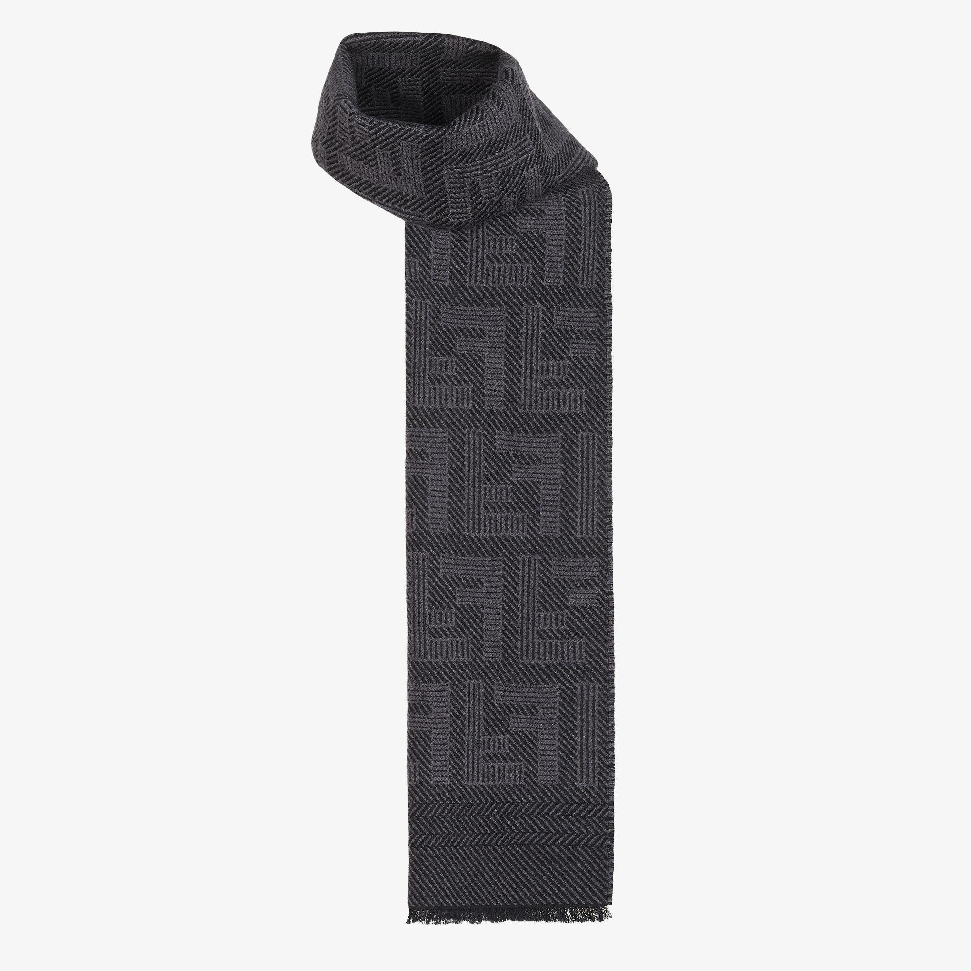 ScarfBlack wool and silk scarf Product Image