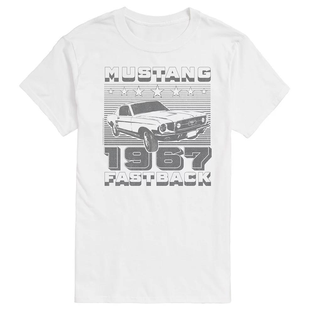 Big & Tall Ford Mustang Fastback Vintage Graphic Tee, Mens Product Image