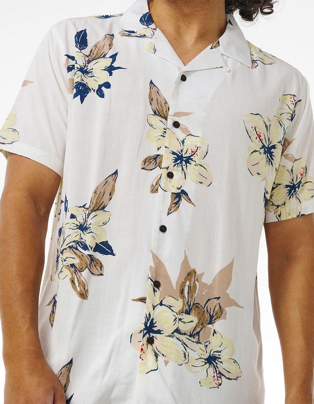 RIP CURL Aloha Hotel Mens Button Up Shirt - BONE Product Image