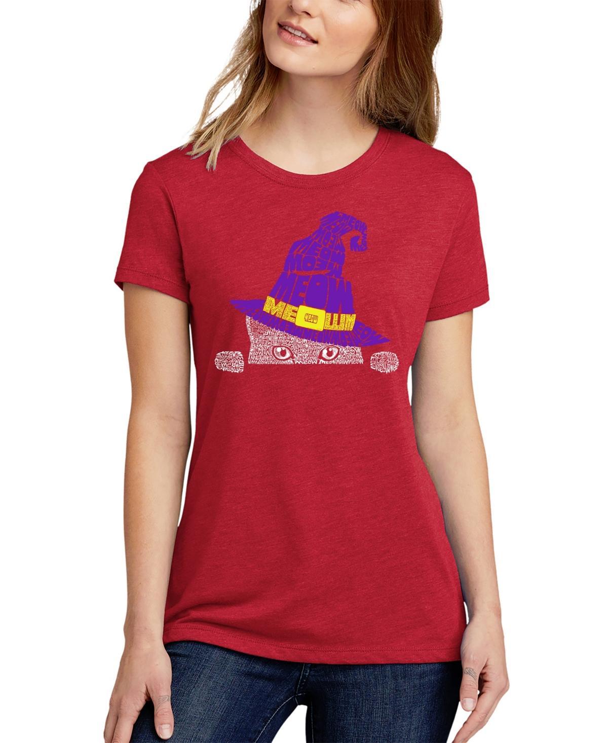 La Pop Art Womens Premium Blend Word Art Butterfly T-Shirt Product Image