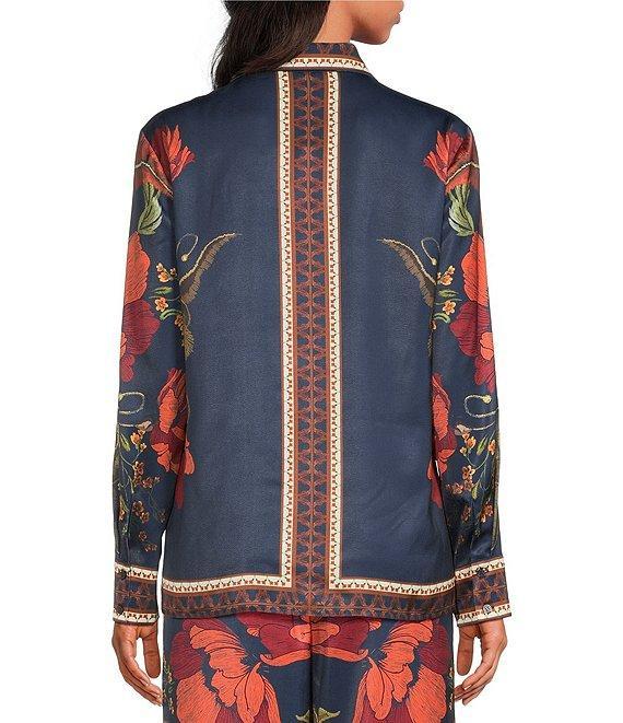 Chelsea & Violet Orlee Coordinating Printed Floral Button Front Blouse Product Image