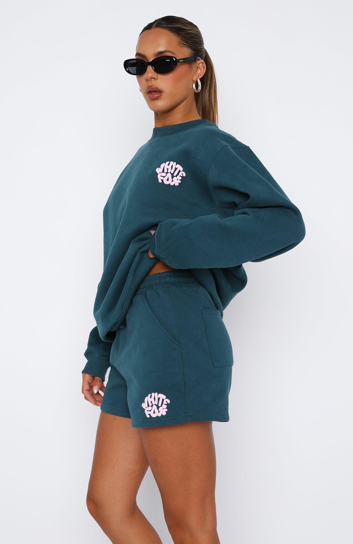 Look For Me Oversized Sweater Teal Product Image