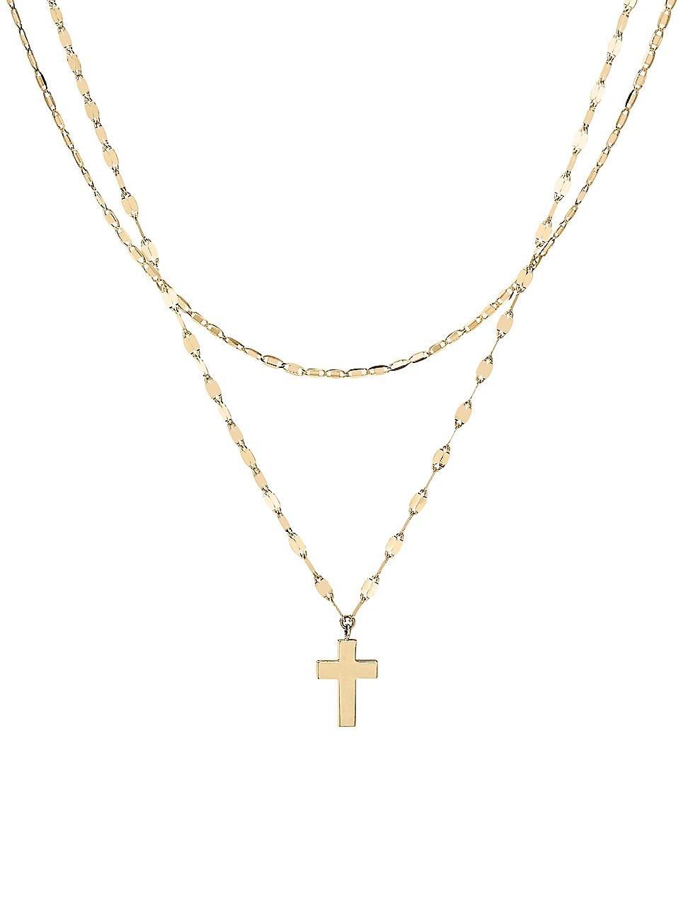 Double-Strand Cross Necklace Product Image