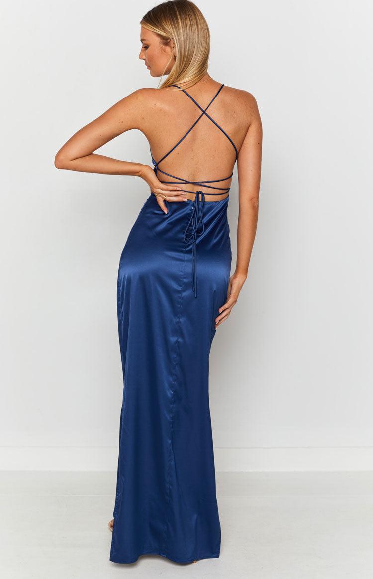 Manhattan Slip Formal Dress Navy Product Image