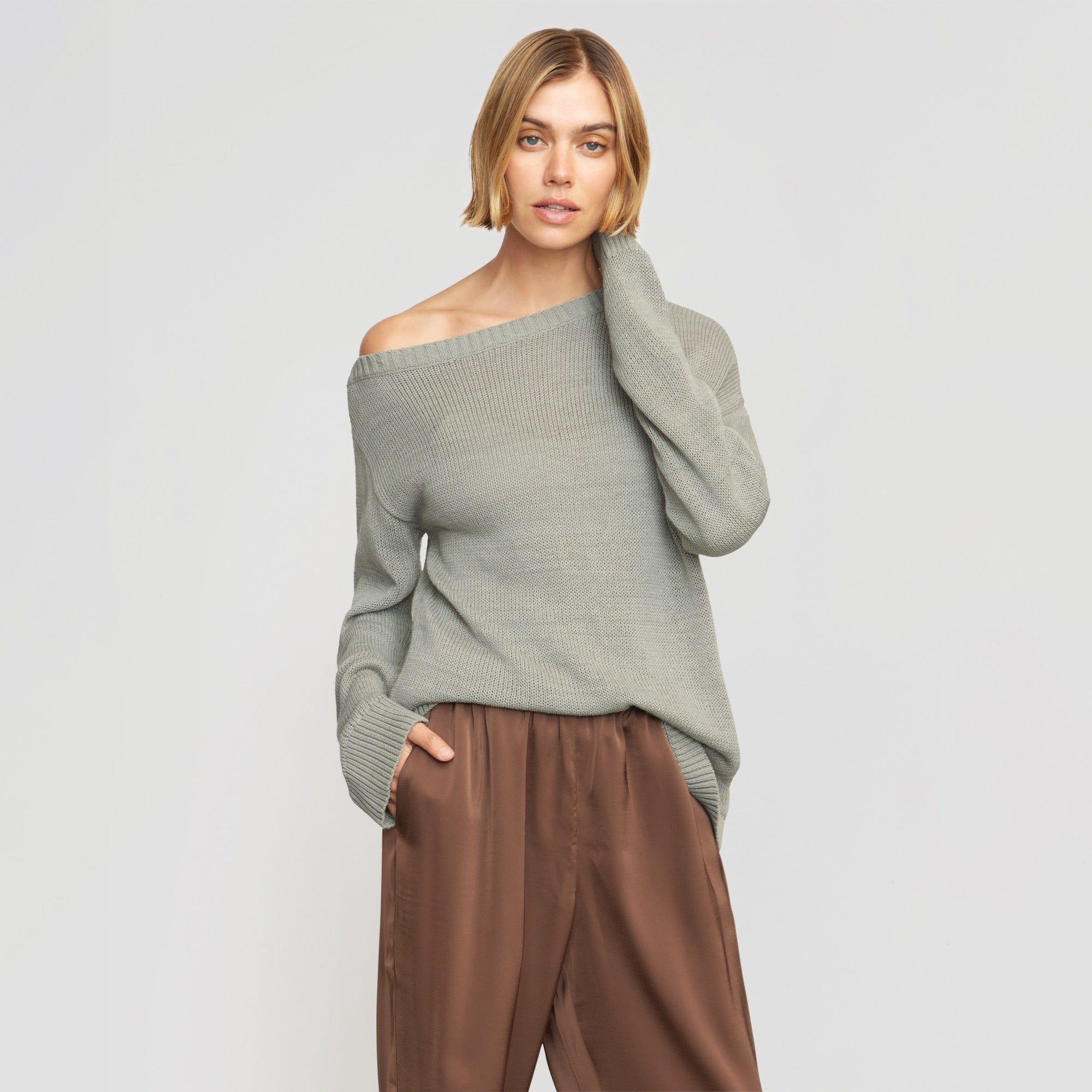 Issa Lightweight Off-Shoulder Sweater Product Image