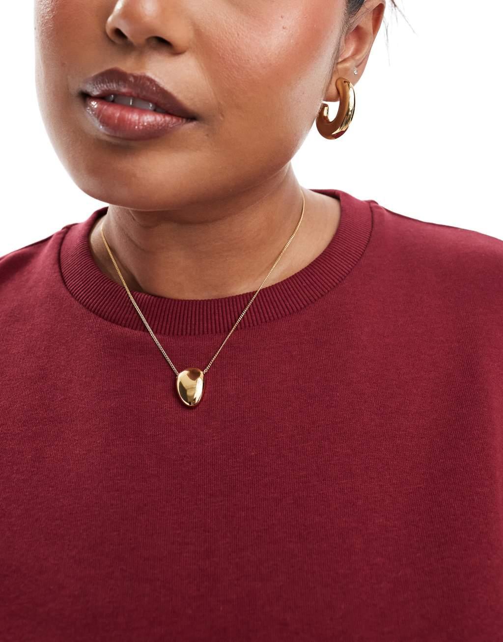 Yours crew neck sweatshirt in burgundy - part of a set Product Image