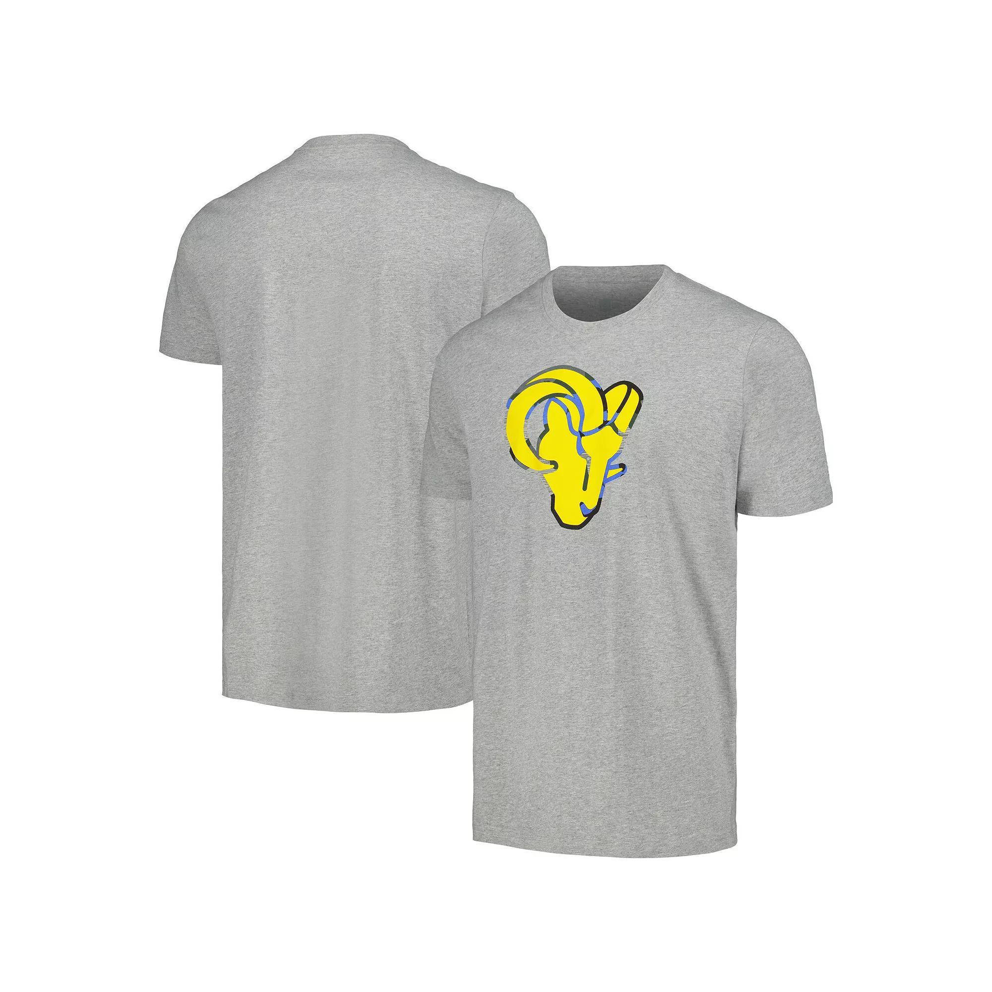 Men's New Era Gray Los Angeles Rams Camo Logo T-Shirt, Size: 3XL, Grey Product Image