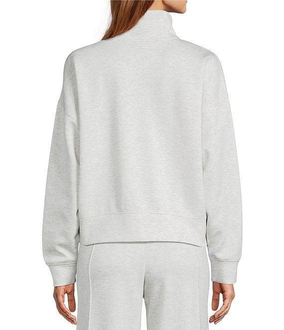 Antonio Melani Active Coordinating Stand Collar Long Sleeve Half Zip Sweatshirt Product Image