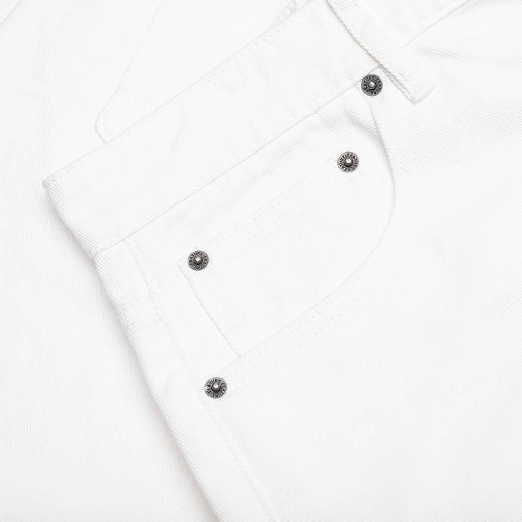 Berry Wide Denim Short - Washed White Male Product Image