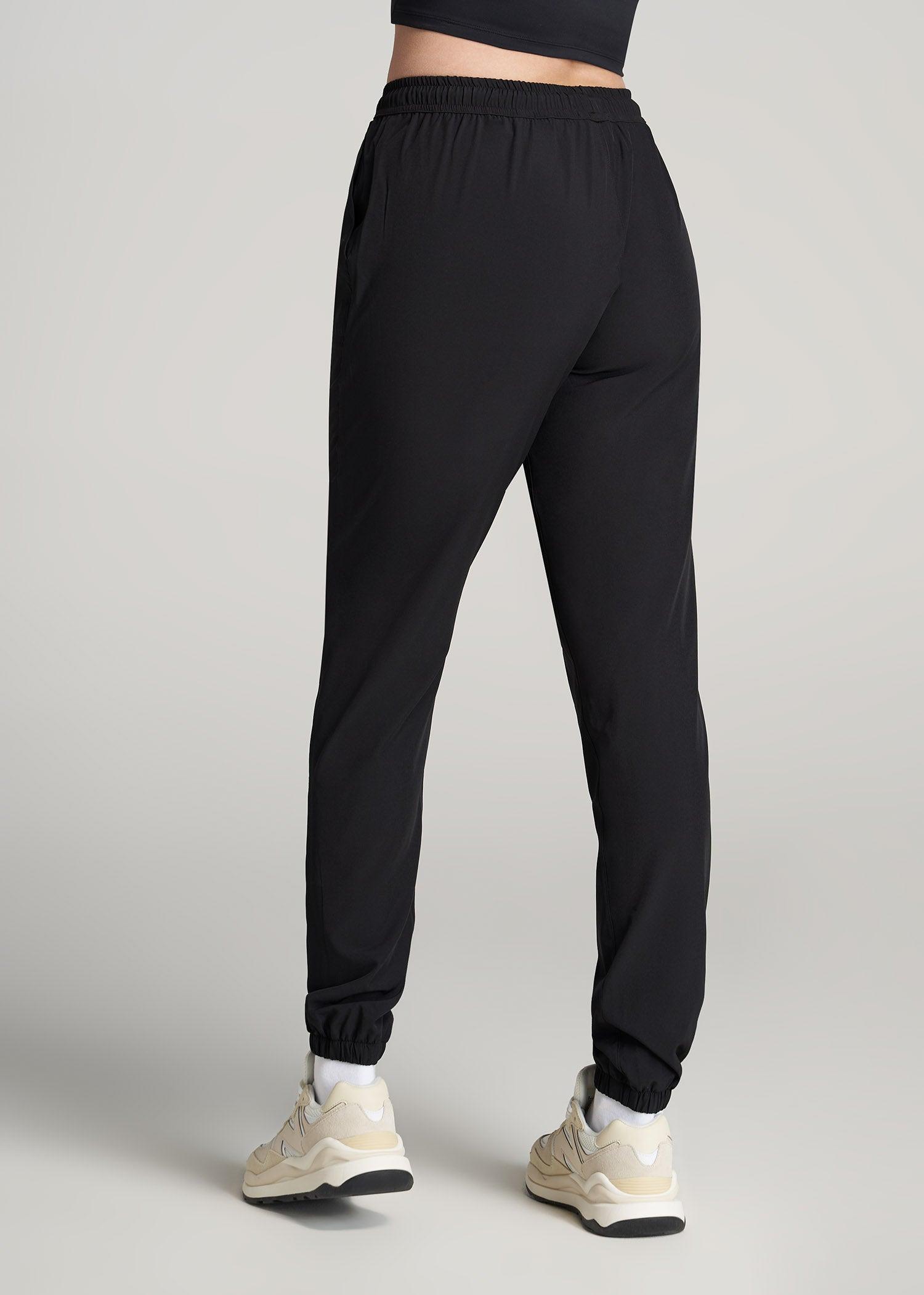 Hybrid Joggers for Tall Women in Black Product Image