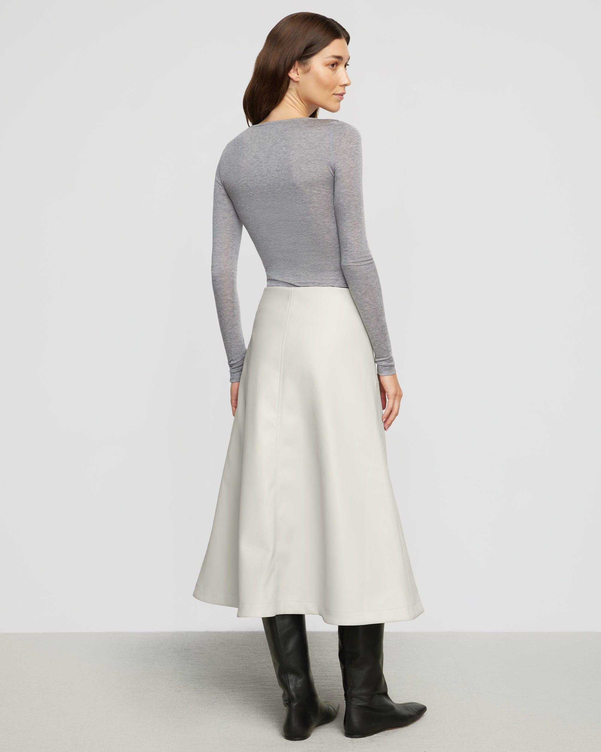 Harley A-Line Vegan Leather Skirt Product Image