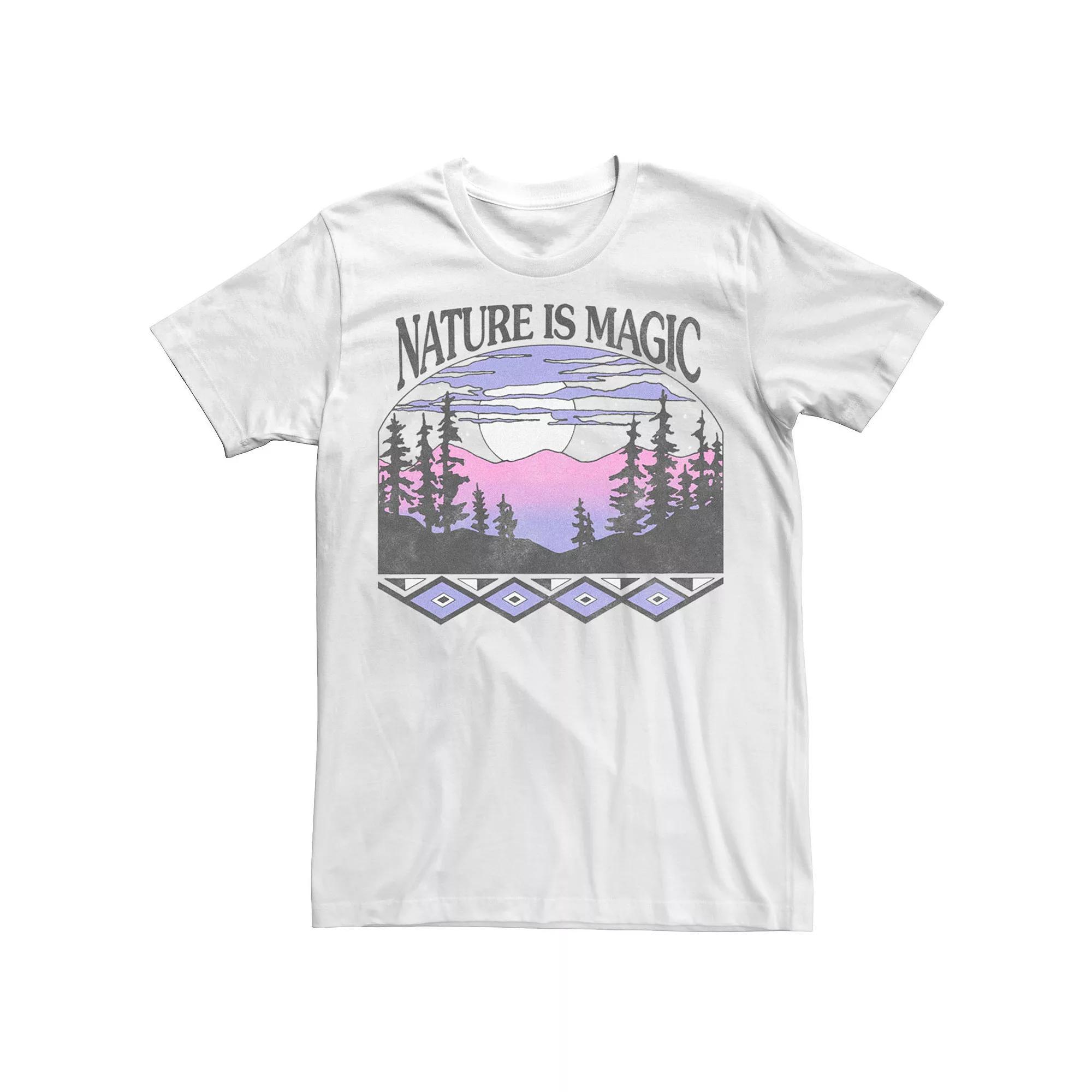 Men's Nature Is Magic Tribal Tee, Size: XXL, White Product Image