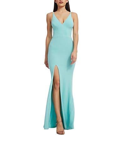 Womens Iris Sleeveless Mermaid Gown Product Image