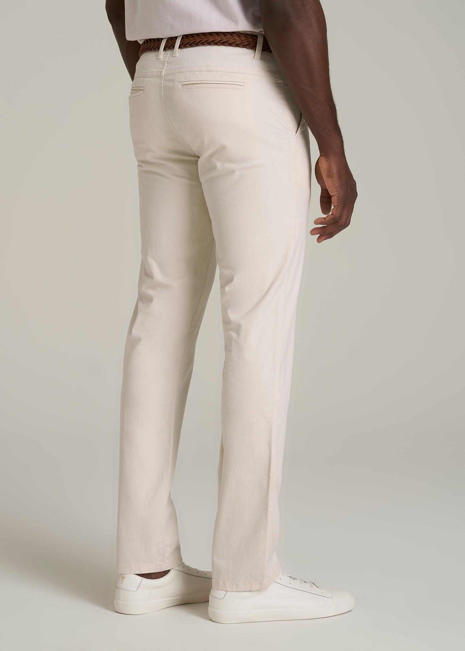 J1 STRAIGHT Leg Chinos for Tall Men in Chalk Product Image