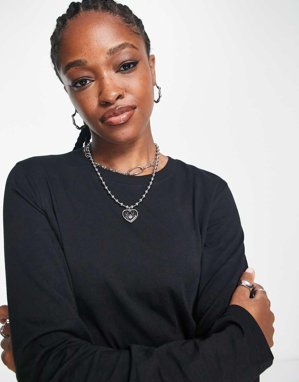 Weekday Essence standard long sleeve top Product Image
