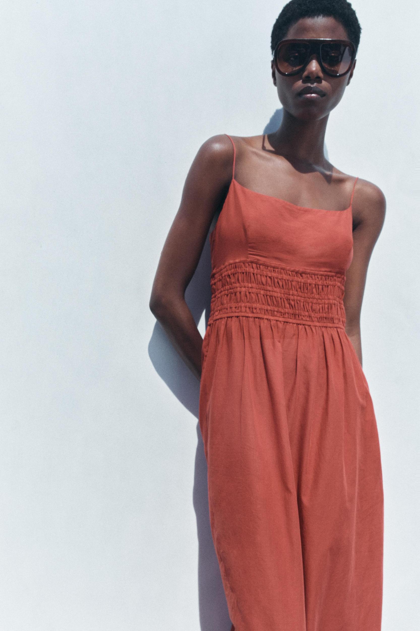 COTTON MIDI DRESS ZW COLLECTION Product Image