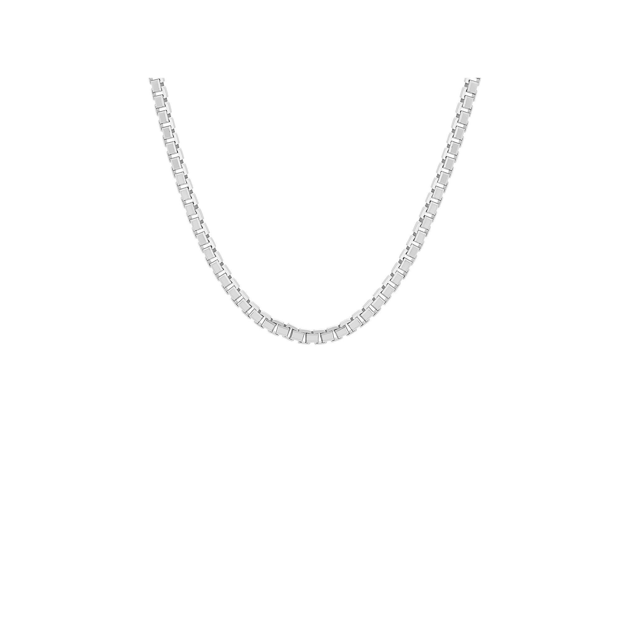 PRIMROSE Fine Silver Plated Box Chain Necklace, Women's, Size: 20", Silver Tone Product Image