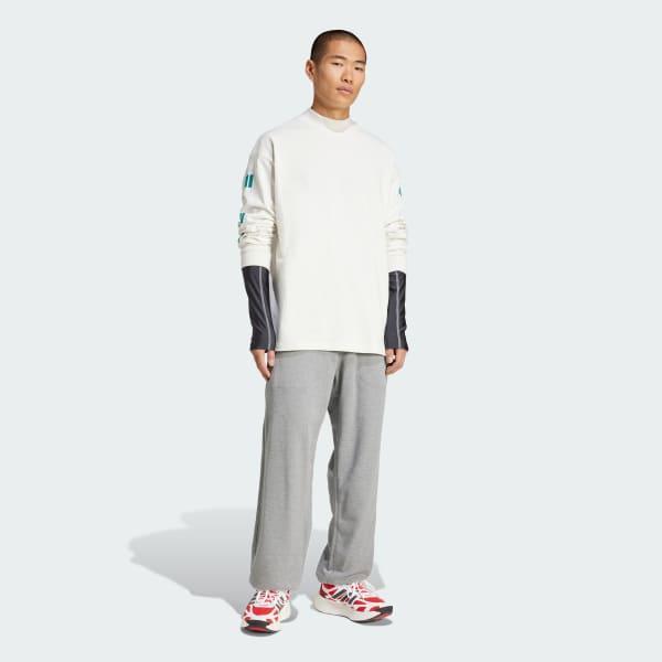adidas Equipment Long Sleeve Graphic Tee Cloud White 2XL Mens Product Image