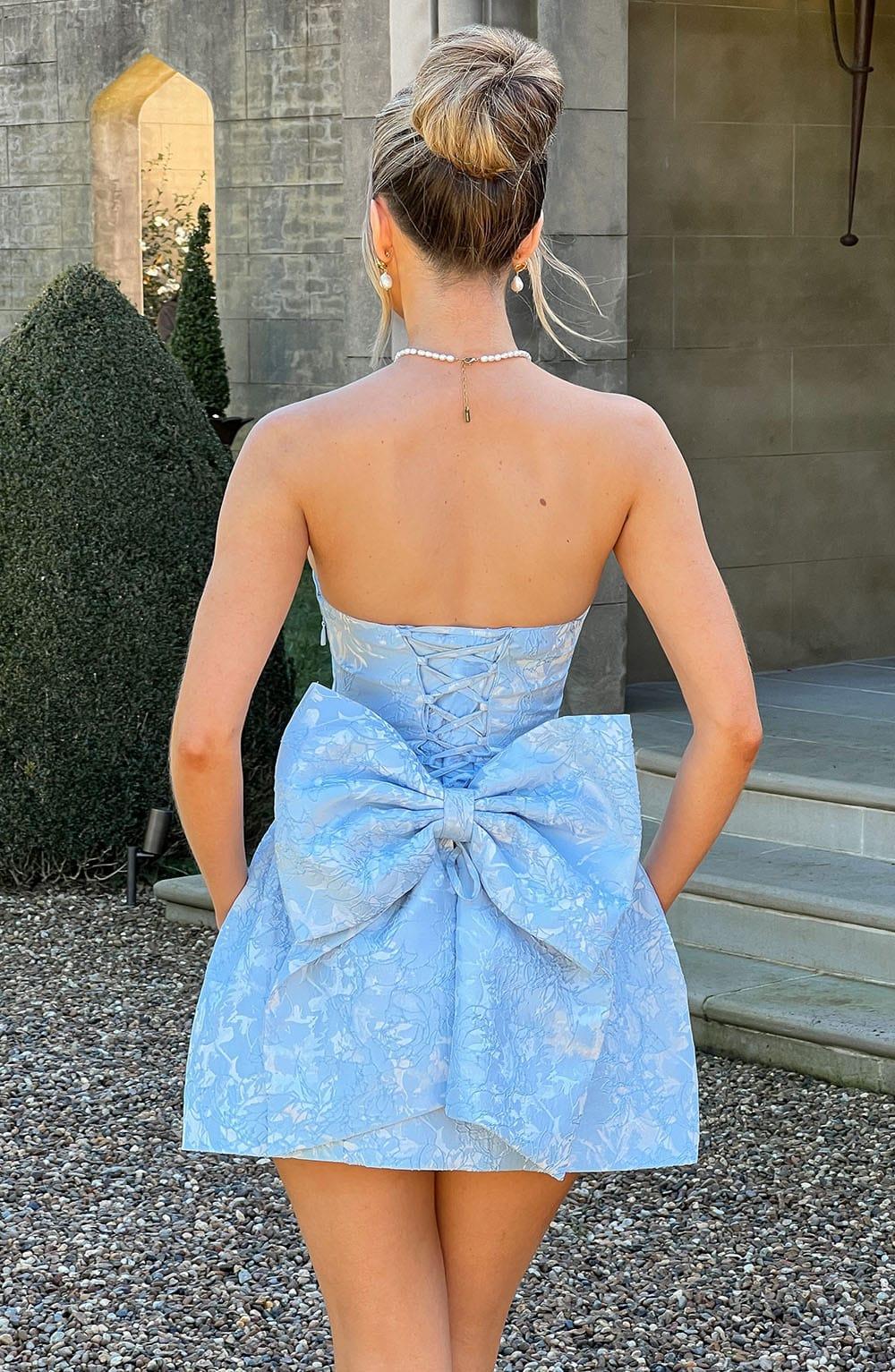 Elenora Mini Dress - Blue Product Image