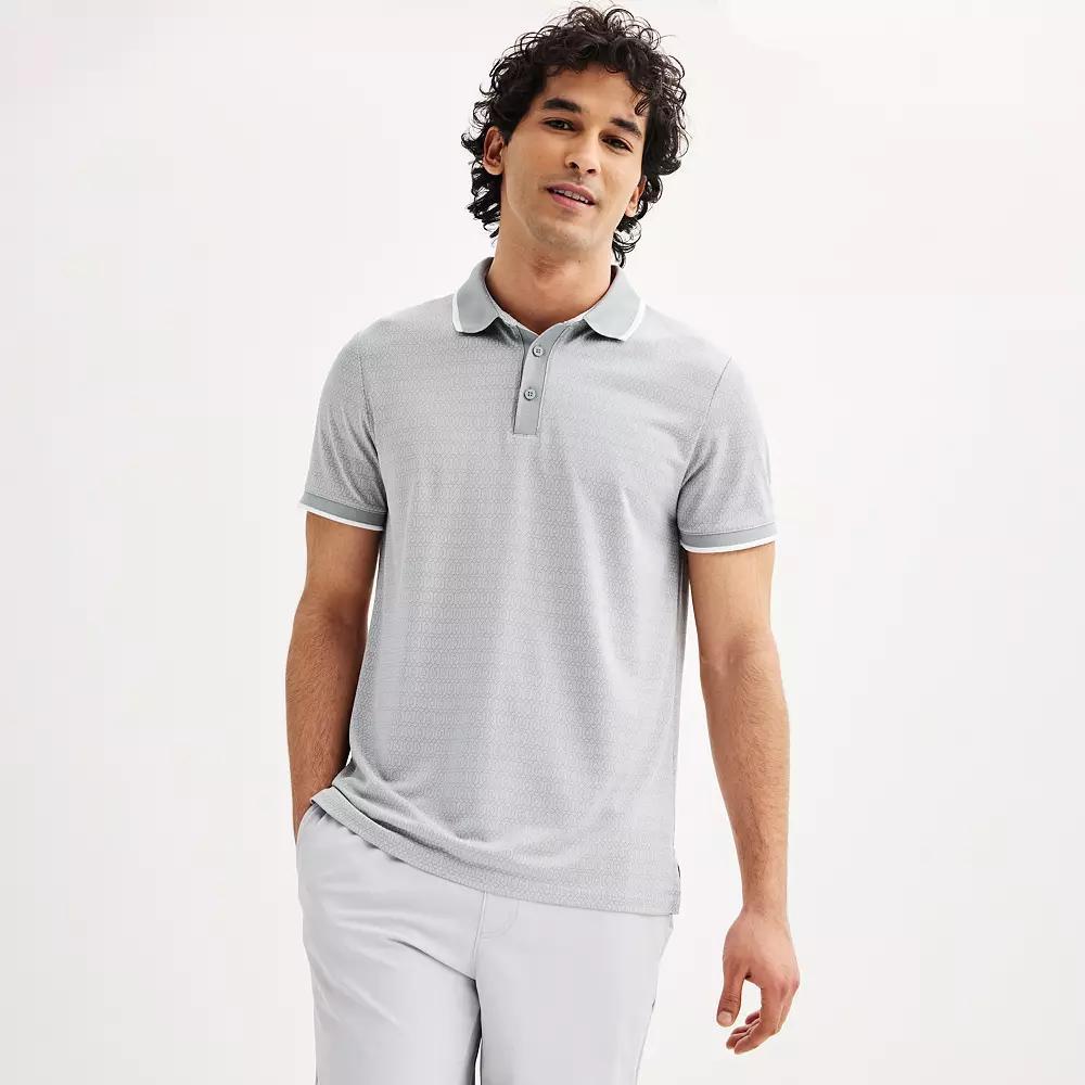 Men's FLX Tipped Commuter Polo, Size: XL, Gray Product Image